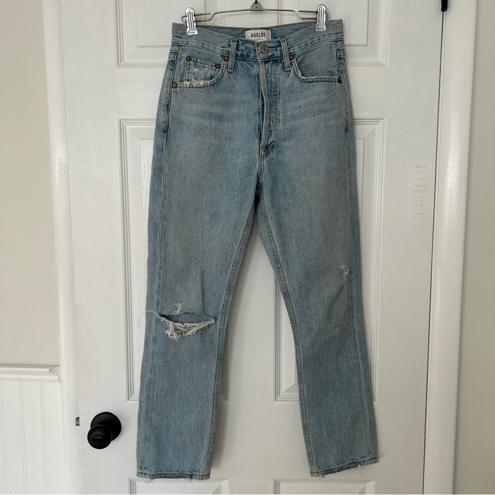 Agolde Riley High Rise Jeans Shatter - Picture 4 of 14
